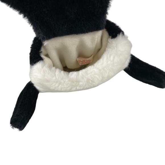 Vintage Orca Killer Whale Children’s Hand Puppet Plush Simple Toy USA Made Rare - Picture 7 of 14